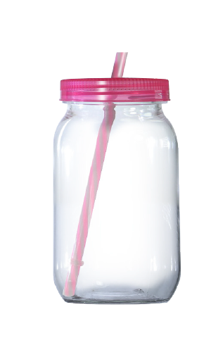 Mason Jar 18 Onzas 500 ml – 1 L en PET, código 061176 — Envases y Algo Más