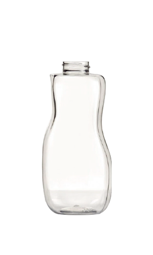 Oval SQ Invertida 500 ml. 500 ml en PET, código 090119 — Envases y Algo Más