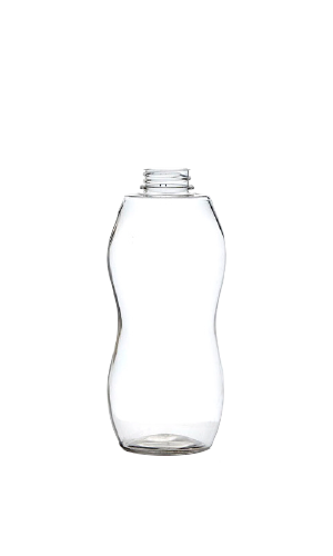 Oval SQ Invertida 450 ml. 450 ml en PET, código 090835 — Envases y Algo Más