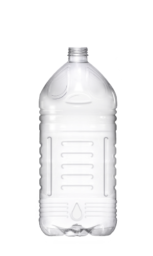 Botella cuadrada 10 Litros Más de 2 L en PET, código 170050 — Envases y Algo Más