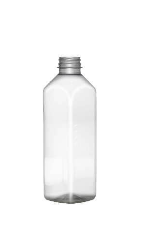 Botella Cuadrada Juguero 950 ml. 500 ml – 1 L en PET, código 170064 — Envases y Algo Más