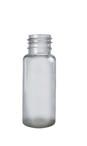 Cilíndrica 25 ml. 25 ml en PET, código 210006 — Envases y Algo Más