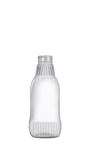 Oval Estriada SQ 250 ml. 250 ml en PET, código 260005 — Envases y Algo Más